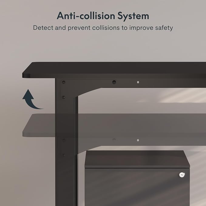 SANODESK 4-Leg Standing Desk, Electric Height Adjustable Desk - Image 5