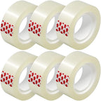 Turxayox 6 Rolls Transparent Tape Refills, Hand Tearable, 3/4 x 1000 Inches by Turxayox