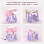 MUNBYN Label Holder for Rolls and Fanfold Labels, Thermal Sticker Holder for - Image 5