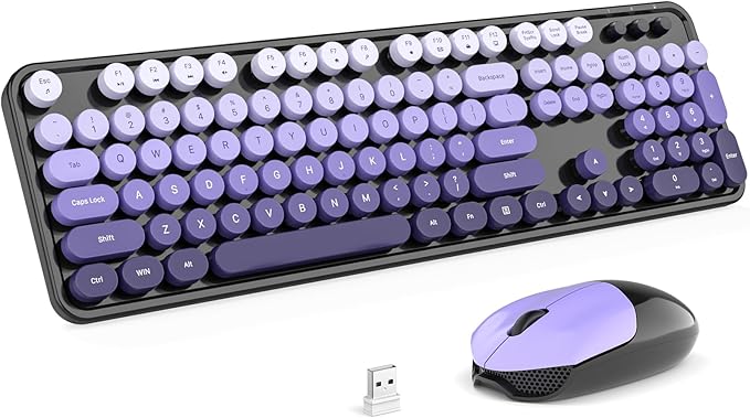 MOFII Wireless Keyboard and Mouse Combo, Full Size 2.4G Plug and Play by MOFII