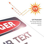 Custom Danger Sign, OSHA Sign, 10x7 Inches, Rust Free .040 Aluminum, Fade - Image 7