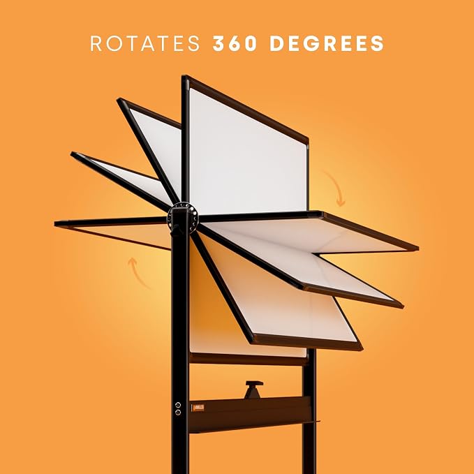 Rolling Dry Erase Board 46 x 32 - Image 5