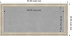 Amanti Art Silver Framed Magnetic Board 26x54 Oversize Vision Board - Image 2
