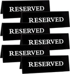 6 Pieces Plastic Reserved Table Sign by Gvhntk