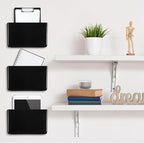 Tenceur 12 Pcs Plastic Single Pocket Wall Mount File Holder - Image 6