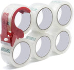 WELSTIK 3" Core, 6 Pack 2.4Mil 2 inch x 60 Yards Heavy Duty Clear Packing Tape by WELSTIK