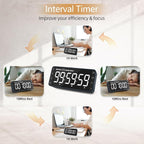 7.8'' Extra Large Rechargeable LED Kitchen Timer - Image 2