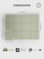 Bumusty Large Cork Board 47"x35" Alternative - Image 2