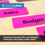 Neon Pink Address Labels - Image 6