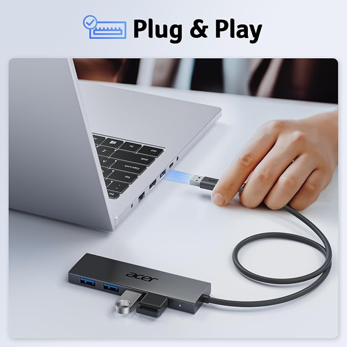Acer USB Hub 4 Ports, USBA Splitter - Image 4