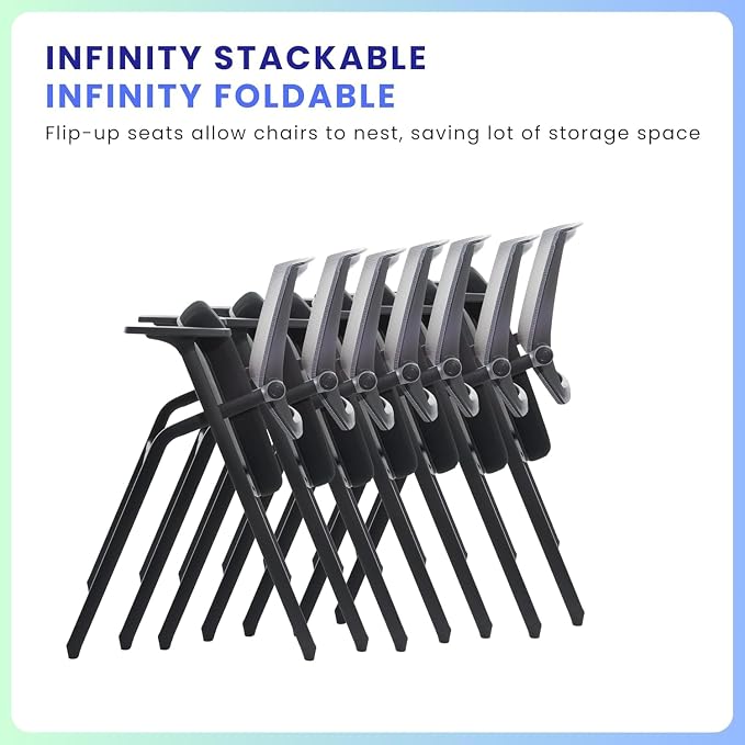 BLANEDUO, 10 Pack Foldable Office Chair - Image 5