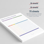 Task Planner & Tracker 8.5 x 11 Tear-Off 70 Sheet Planner Pad – Project - Image 3