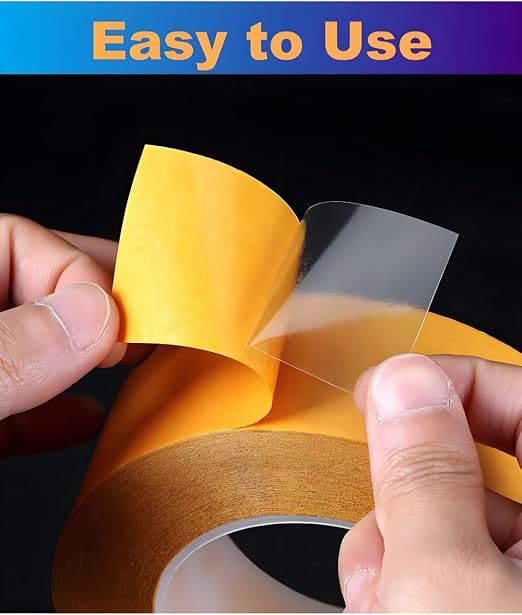 Ultra-Thin Double Sided Adhesive Tape 1.5Inch x 66Ft Transparent Sticky Tape - Image 5