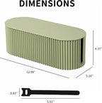 FABROK Cable Management Box, Cord Organizer Box - Image 2