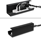 VIDOR Under Desk Cable Management Tray 2-Pack, No Drill Alloy Steel - Image 5