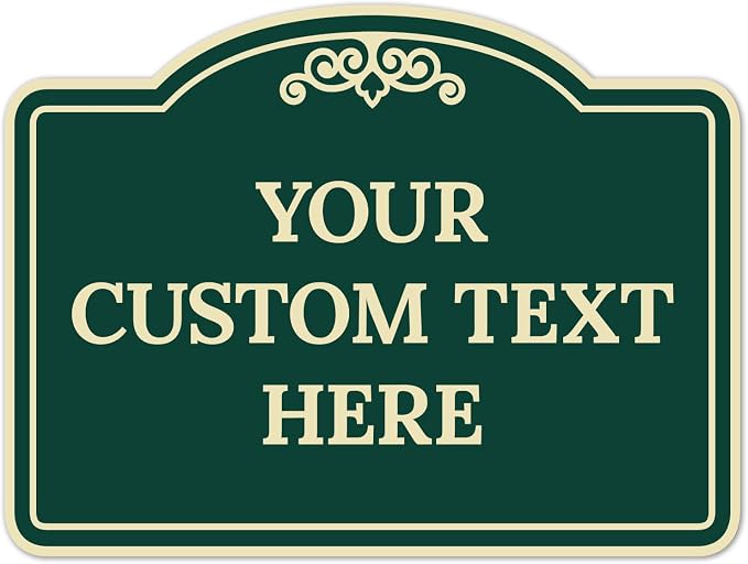 Custom Decorative Sign, Personalized Metal Sign by SigoSigns
