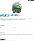 Dahle 20736 Shred Bags w/Gusseted Sides - Image 2