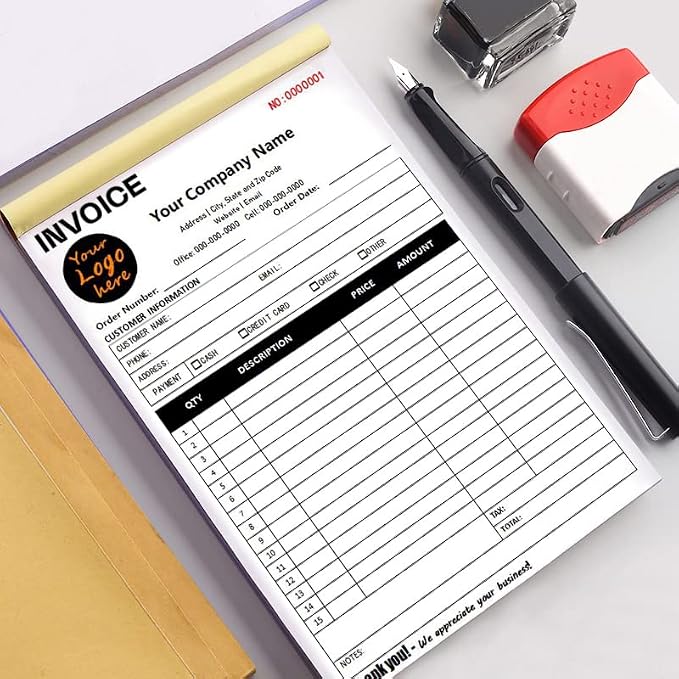 Custom Carbonless Sales Invoice Form Books - Image 3