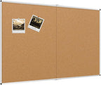 VIZ-PRO Large Cork Bulletin Board/Foldable Noticeboard, 48 X 48 Inches by VIZ-PRO