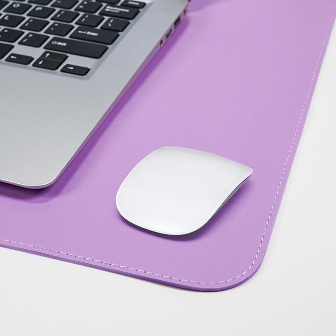 AFIING Dual-Sided Desk Pad, Natural Cork & PU Leather Large Mouse mats - Image 5