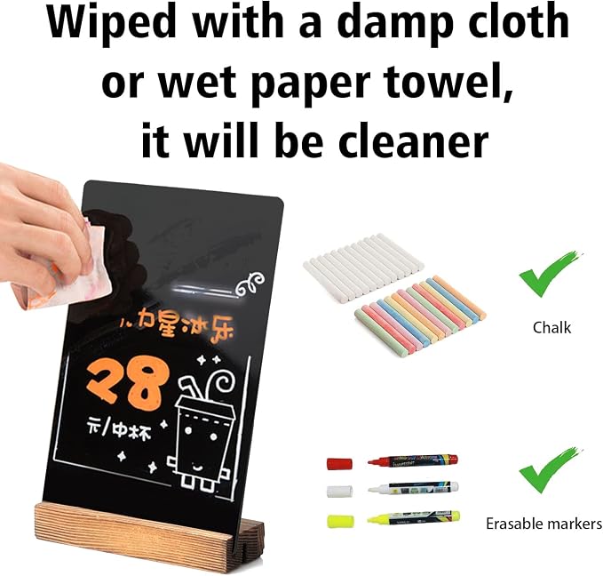7.9x5.1 Desktop Chalkboard Sign - Image 5