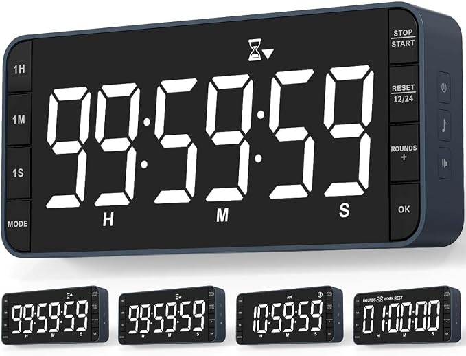 7.8'' Extra Large Rechargeable LED Kitchen Timer by MeesMeek