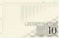BookFactory Ledger Sheets/Large 10 Column Accounting Ledger Columnar Loose Leaf by BookFactory