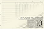 BookFactory Ledger Sheets/Large 10 Column Accounting Ledger Columnar Loose Leaf by BookFactory