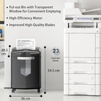 Bonsaii Heavy Duty 18-Sheet Office Shredder – 60-min Continuous Run, Cross-Cut - Image 3