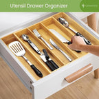Bamboo Drawer Organizer, 2 Pack - Image 5