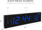 Ivation Huge Oversized 72" Large Digital LED Clock | Big Digital Clock - Image 2