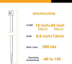 Zip Ties Heavy Duty, 22+12 Inch 100 Pack Long Cable Ties，300 LBS Tensile - Image 5