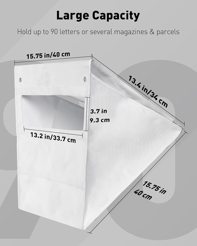 Uniclife White Mail Slot Catcher - Image 2