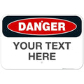 Custom Danger Sign, OSHA Sign, 12x18 Inches, Rust Free .063 Aluminum, Fade by SigoSigns