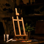 MEEDEN Large Wooden Tabletop H-Frame Easel, Solid Beech Wood Table Easel - Image 7