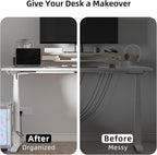 YECAYE 157in Cable Management, Cord Organizer, Easy Install Self-Adhesive Cable - Image 7