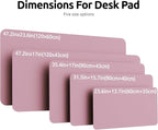 YSAGi Leather Desk Protector, Office Mat, Large Mouse Mat, Non-Slip PU Leather - Image 4