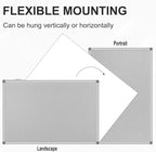 36x24-Inch Gray Felt Bulletin Board - Image 5