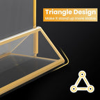 4x6 Gold Acrylic Sign Holder, 12 Pack Wedding Table Number Holder Stands - Image 9
