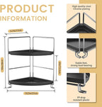 JANUS LiANG 2-Tier Bathroom Organizer Countertop Corner - Image 2