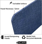 Escape 12" Freestanding Desk Divider | Eco-Friendly Acoustic Privacy Screen | - Image 5