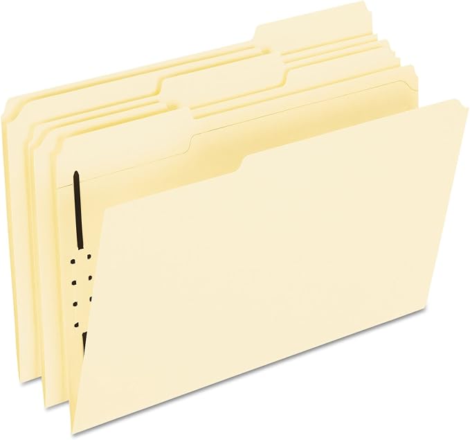Pendaflex Manila Fastener Folders, Legal Size, 1 Fastener, 1/3 Cut by TOPSProducts