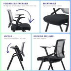 BLANEDUO, 10 Pack Foldable Office Chair - Image 4