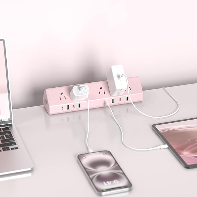 Jgstkcity Desk Clamp Power Strip, 45W Fast Charging Station, 4 USB-C, 4 USB-A - Image 3