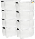 Sterilite 8 Pack Ultra Latching Box, Storage Bins by Sterilite