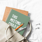 XQLZY This Meeting Could Have Been A Fist Fight Green Spiral Notebook, Funny - Image 5