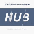 YH9AC Powered USB Hub 10Gbps, intpw 12 Port USB C Hub - Image 6