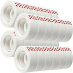 PCKPGON 24 Rolls Invisible Tape Refill, Matte-Finish Translucent Tape Refills by pckpgon