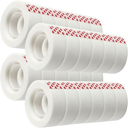 PCKPGON 24 Rolls Invisible Tape Refill, Matte-Finish Translucent Tape Refills by pckpgon