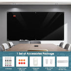 MaxGear Glass Whiteboard Wall Mounted, Frameless Magnetic Dry Erase Board - Image 3